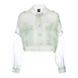 Pinko Shirts, female, Green, Size: S Shirts
