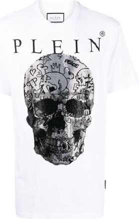 Philipp Plein skull-print short-sleeve T-shirt - men - Cotton - XXXXL - White