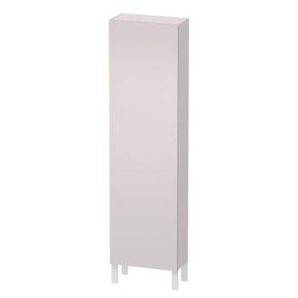 Duravit Duravit L-cube Armario Alto, Anchura 500mm, Profundidad 243mm, 1 Puerta, Bisagra Derecha, Color: Blanco Lila Seda Laca Mate - Lc1171r8787