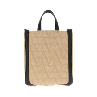 Valentino Garavani Beige Toile Iconographe Fabric Handbag