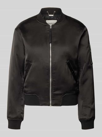 Khujo Regular Fit Bomberjacke mit Stehkragen Modell Beth in Black, Gr&ouml;&szlig;e XXL