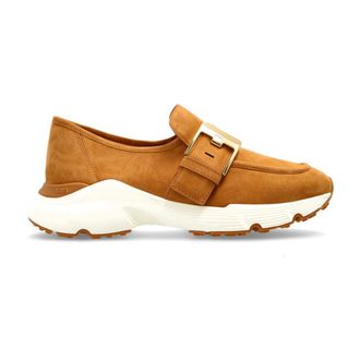 Tod's Tods, Loafers, female, Brown, Size: 8 1/2 US Buckle-Detail Sneakers