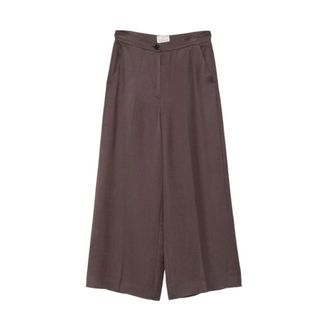 Marella Emmalcuno Trousers - female - Marella - Cropped Trousers - Brown - L - Trousers