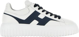 Hogan H-Stripes Allacciato H Spezzata Sneakers in White