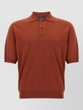 Zanone cotton short-sleeve polo shirt