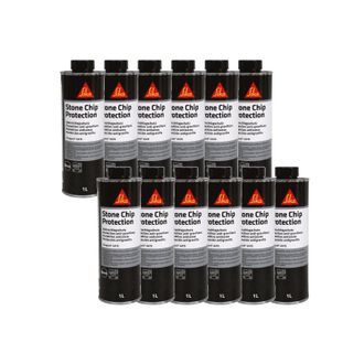 Sika Juego De 12 Revestimientos Antigravilla Sika Sika Gard 6470 - Negro - 1l
