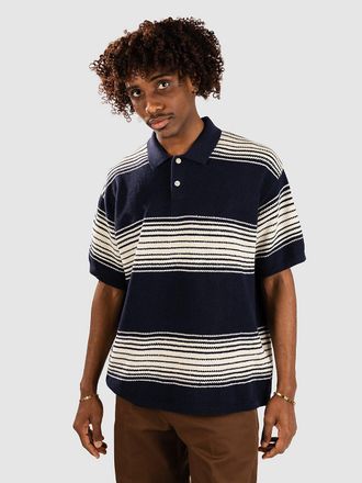 Anerkjendt Akseb Stripe Polo azul