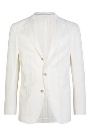 Eleventy Mens Single Breasted Blazer In White