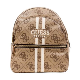 Guess Backpacks, female, Beige, Size: ONE SIZE Manhattan II Large Backpack