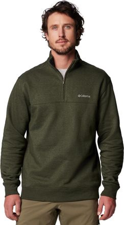 Columbia Mens Hart Mountain II Half Zip, Greenscape Heather, X-Large