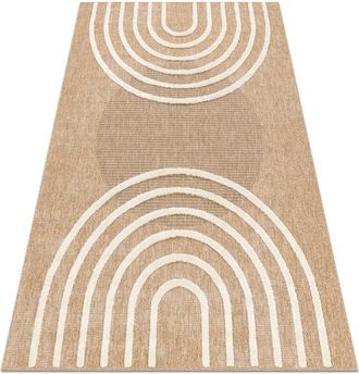 RugsX Spark 0688a Alfombra Beige / Crema - Geom&eacute;trico, Sisal, Estructural Beige 160x220 Cm