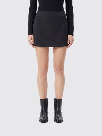 Courr&egrave;ges A-Line Cr&ecirc;pe Slim Fit Mini Skirt