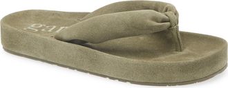 Pedro Garcia Almu Flip Flop in Thyme Velour at Nordstrom Rack, Size 6.5Us / 36.5Eu
