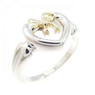 Tiffany & Co. Silver Yellow Gold Yellow Gold (18K) Silver 925 Band Ring (Pre-Owned)
