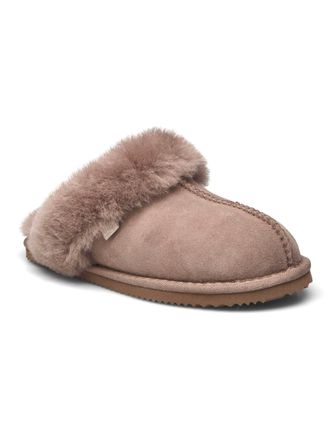 Rosemunde Slipper ROSEMUNDE Sydney Shearling Reversed Slippers, Damen, Gr. 36, taupe, Obermaterial: 100% Lammveloursleder. Futter: 100% Lammfell, Schuhe Slipper