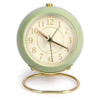 OEM Sveglia Silenziosa Comodino Piccolo Orologio Tavolo Non Tic-tac Analogico Retr&ograve; Sveglia Con Pulsante Luminoso Per Tavolo Scrivania