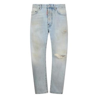 Dsquared2 Straight Jeans, male, Blue, Size: L Straight Jeans