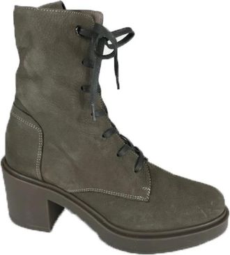 DL Sport Stijlvolle Haklaarzen - Dames - Laarzen met Hak - Beige - 41 EU - Schoenen