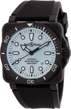 Bell & Ross Diver Automatic Blue Dial Mens Watch BR03A-D-LM-CE/SRB