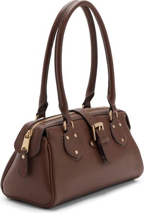 Mango Balboa Faux Leather Shoulder Bag in Brown at Nordstrom