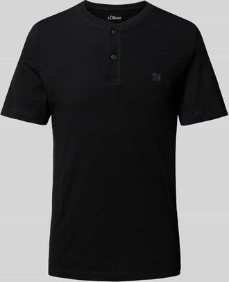 s.Oliver Red Label Regular Fit T-Shirt aus reiner Baumwolle in Black, Größe S