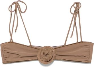 La Reveche Leyla Bikini Top - Dames - Bikinis - Bruin - L - Badmode