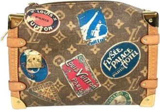 Louis Vuitton Pre-owned M47085 Clutch bag - Dames - Vintage Handtas - Bruin - ONE Size - Leer - Vintage