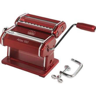 Marcato M&aacute;quina De Pasta Marcato Atlas 150, Plateada, Acero Cromado, Para Lasagne, Fettuccine, Tagliolini, Compatible Con 11 Tama&ntilde;os Extra