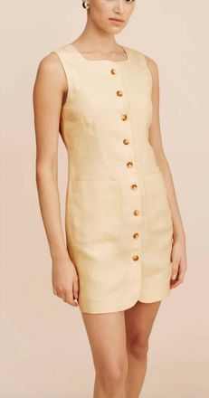 Poss&eacute; Emma Button Down Dress In Dusty Citron