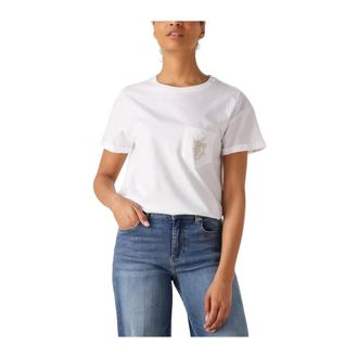 Liu Jo Dames, Tops, Wit, Maat: L Katoen