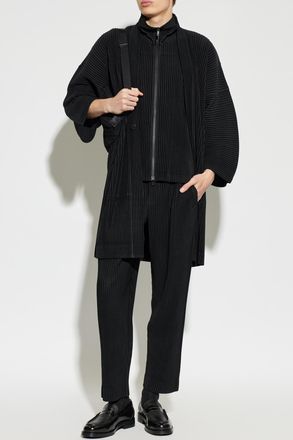 Homme Pliss&eacute; Issey Miyake Pleated Trousers, Mens, Black