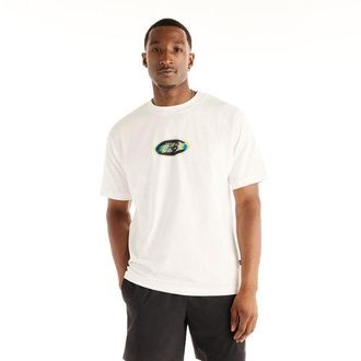 New Balance Uomo Heat Map Brand T-Shirt in Bianco, Cotone, Taglia 2XL