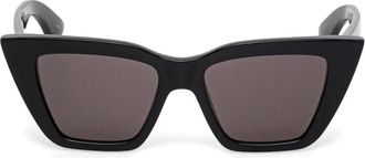 Alexander McQueen Eyewear Occhiali da sole cat-eye - Nero