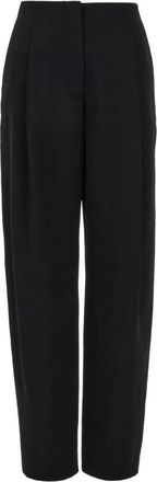 Proenza Schouler Wijde broek - Dames - Wijde Broeken - Zwart - XS - Katoen - Broeken
