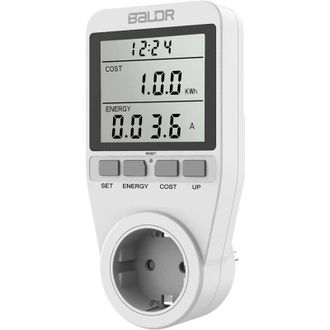 OEM Medidor De Electricidad De 3680 W, Medidor De Electricidad Enchufable, Medidor De Costos De Energ&iacute;a Con Gran Pantalla Lcd Y M&aacute;xima Protecci&oacute;n Contra S