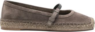 Brunello Cucinelli Espadrilles in pelle scamosciata - Marrone
