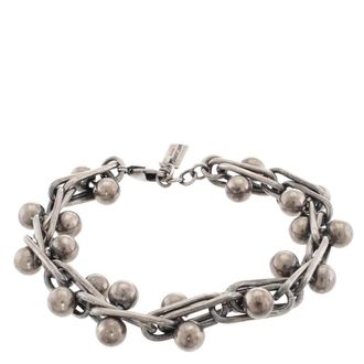 Saint Laurent Rope-Chain Bracelet, Size S