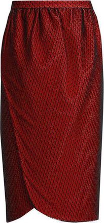 Emilio de la Morena Emilio De La Morena Salma wrap-front knee-length skirt Size S