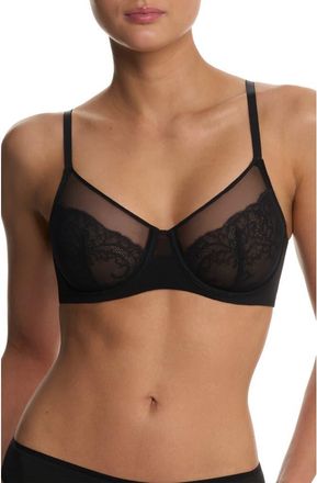 Natori Radiance Underwire Unlined Bra in Black at Nordstrom, Size 34Ddd