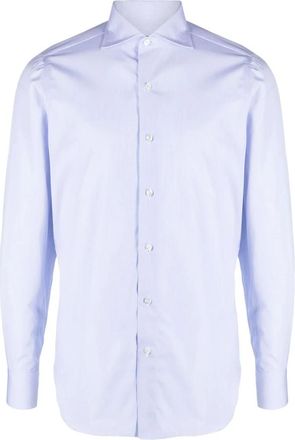 Finamore Heren, Overhemden, Blauw, Maat: 3XL Katoen