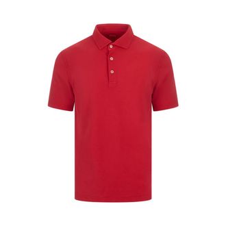 Fedeli Polo Shirts, male, Red, Size: XL Zero Superlight Piquet Polo