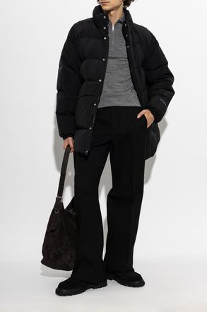 Jil Sander Insulated Jacket With Stand-up Collar, Mens, Black