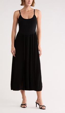 Rag & Bone Alison Mixed Media Sweater Dress in Black at Nordstrom Rack, Size X-Large