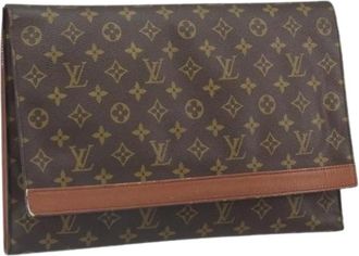 Louis Vuitton Pre-owned Clutches, female, Brown, Size: ONE SIZE Pre-owned Porte Envelope Clutch