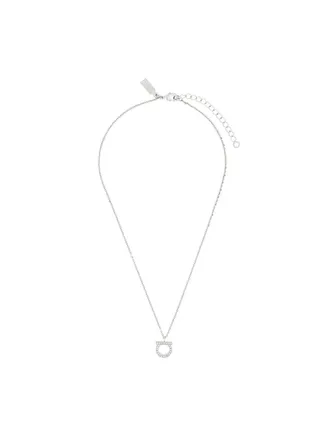 Ferragamo Silver Gancini Neacklace