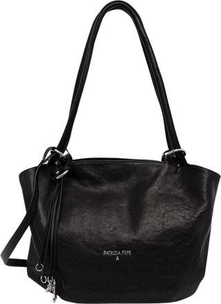 Patrizia Pepe Tote Bag - Dames - Shoppers - Zwart - ONE Size - Leer - Tassen