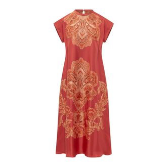 Momoni Midi Dresses, female, Red, Size: M Javier Dress