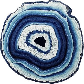 OEM Tapis Ronde - 90 Cm - Polyester - Antideslizante - Interior Exterior Dormitorio Salon Balcon Bano Cocina - 1 Unidad