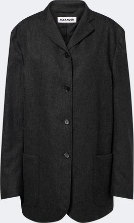 Jil Sander Chaqueta de franela de lana
