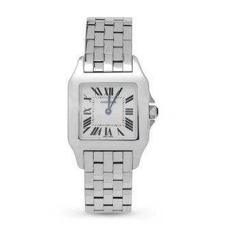 Cartier Pre-owned Cartier Santos De Cartier Demoiselle White Dial Ladies Watch 2701